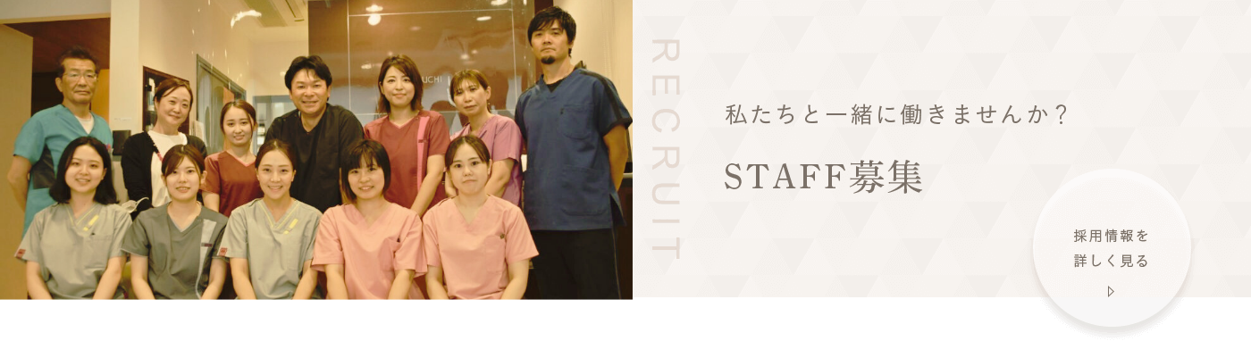 私たちと一緒に働きませんか？STAFF募集